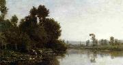 Charles-Francois Daubigny The Banks of River oil painting picture wholesale